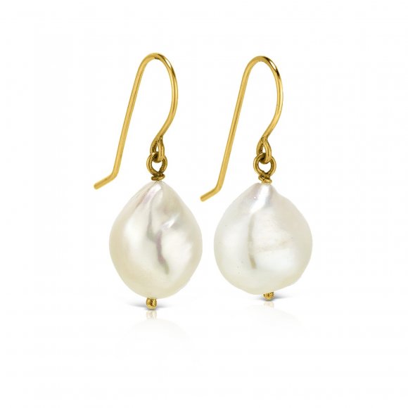Pebbles irregular sea pearl earrings