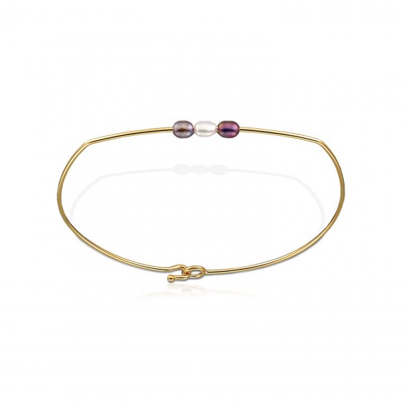 Pearl & Sapphires bangle