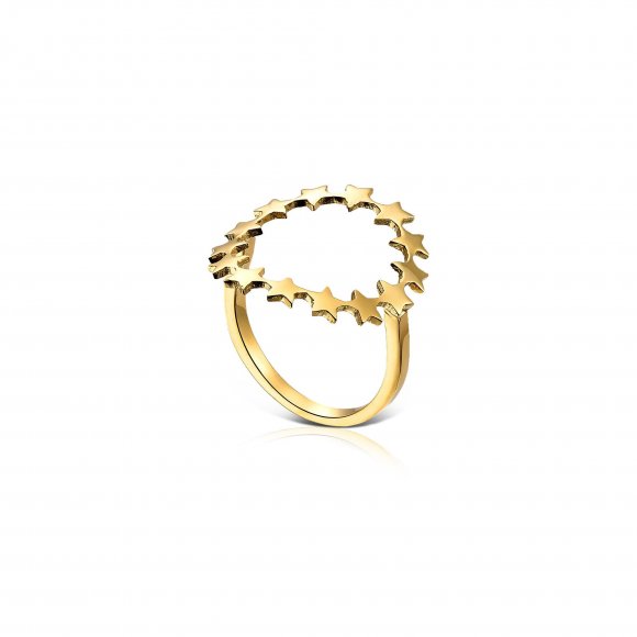 ROUND OVAL MILKY RING