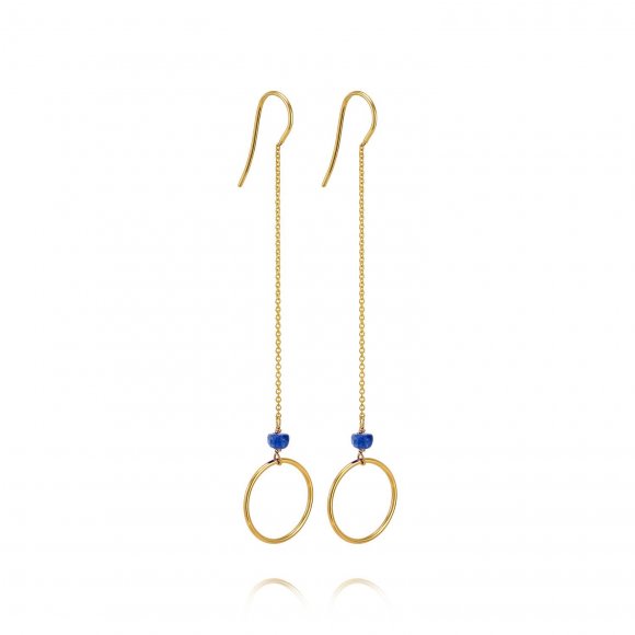 Long Sapphire Earrings