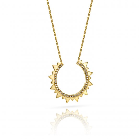 Half moon Diamond necklace 